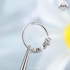 Melighting 20G Flower Nose Hoop Ring 925 Sterling Silver Nose