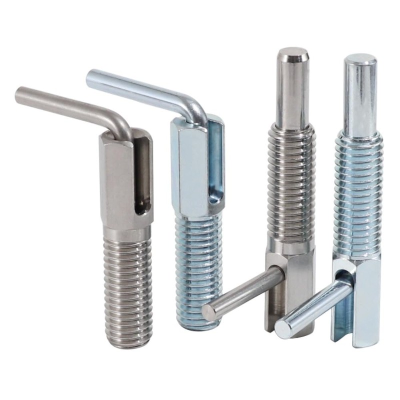 2pcs Retractable Indexing Plunger Pin, M10 Stainless Steel Spring Loaded