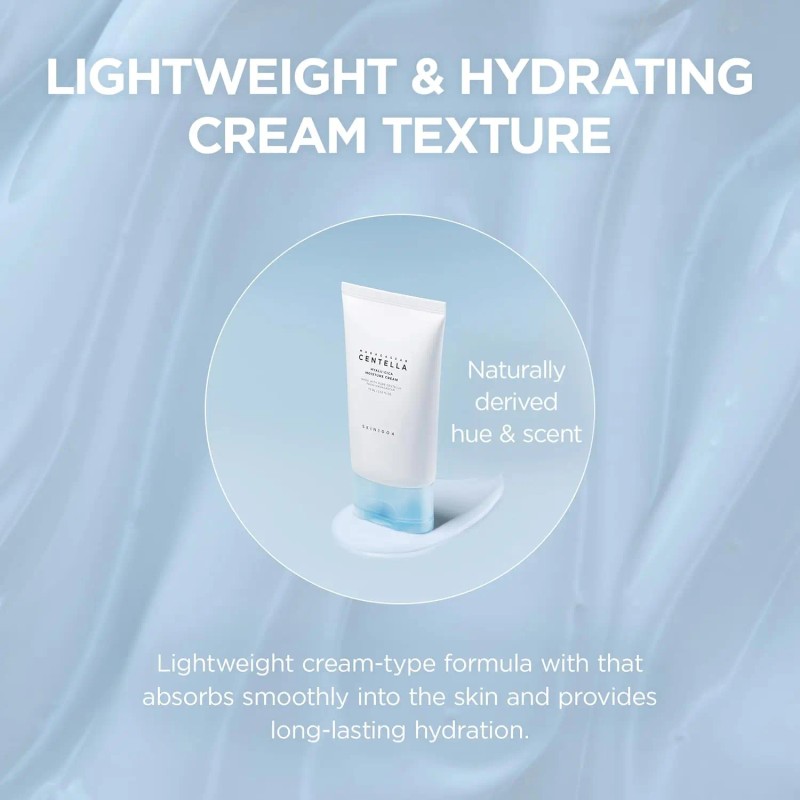 SKIN1004 Hyalu-Cica Moisture Cream, Face Moisturizer with Hyaluronic Acid, Centella