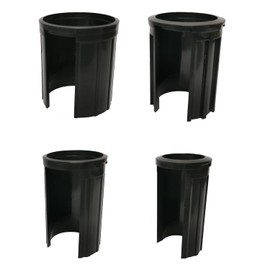 Land-Haus-Shop 4 x Reducing Parasol Stands 48 38 32 25 mm Sun Rain Umbrella Stand Reducing Rings for Granite Parasol Stand and Ground Sleeves