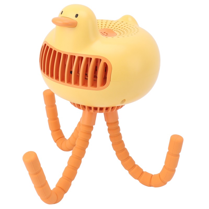 Portable Stroller Fan Low Noise Duck Shape Cute 2 Power