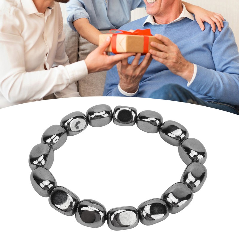 Terahertz Bracelet Adjustable Versatile Stylish Energy Stone Bracelet for Men