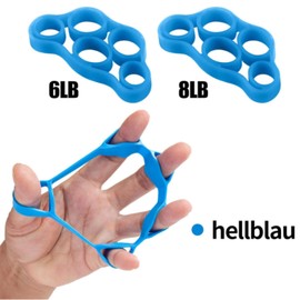 2 Set Handtrainer, Knetball für Hände Therapie, Weich Ball Antistressball Massageball, Stressball Erwachsene Griffkraft Trainer, Lindert Stress, Angstlinderung Gummi(Blau, hellblau)