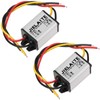 2 Pcs Waterproof Car Power Converter, 12V to DC 6V