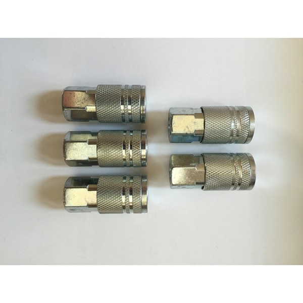 Quantity 5 - REPLACEMENT Amflo C20 Coupler, 1/4" I/M, 1/4"