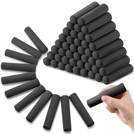 Faccito 80 Pcs Jumbo Sidewalk Chalk for Kids Black Outdoor Street Washable Jumbo Chalk Bulk for Toddler Adults Art Drawing Painting Christmas Classroom Gifts