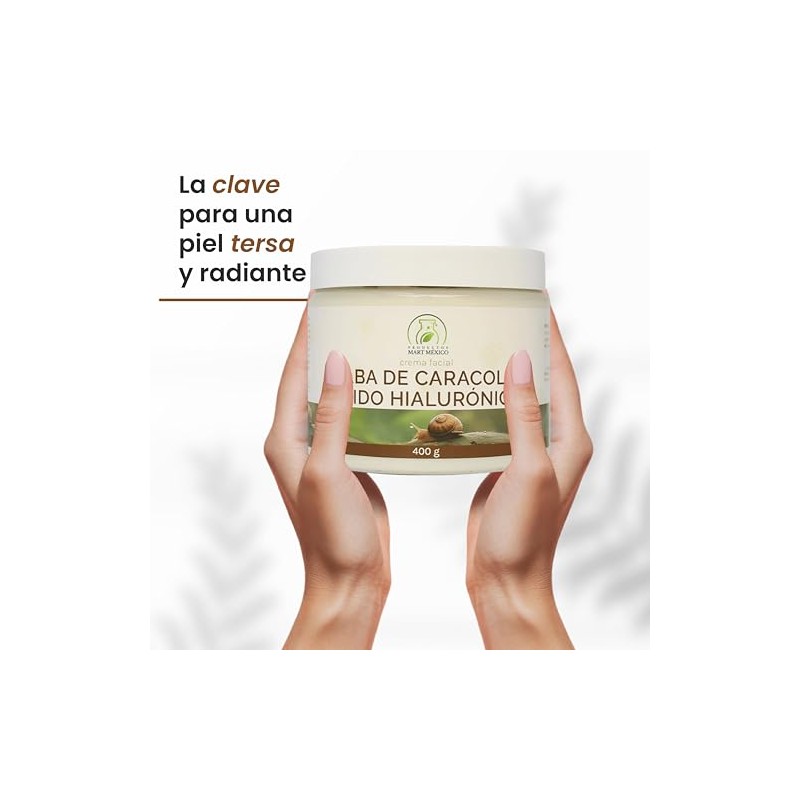 Crema Facial Baba Caracol Ácido Hialurónico Piel Firme 400 Productos