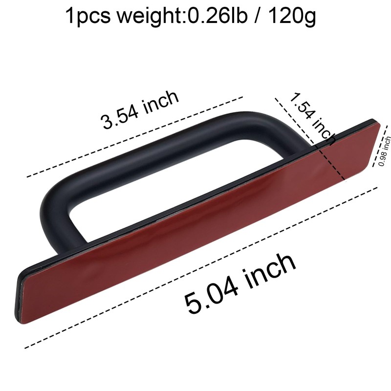 Warewell Adhesive Handles for Cabinet, Drawer, Door, 4 Pack, 5