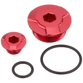 Kitaco 753-1001020 Timing Hole Cap Set (Red) Super Cub 50/110 CT125 Hunter Cub Monkey 125 Grom CB125R Revel 250 etc