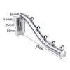 Wall Mount Clothes Hanger,180° Folding Clothes Rail for Bedrooms,Laundry Rooms,Bathrooms(5