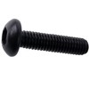 20pcs M6 x 25mm Diameter 12mm Hex Socket Head Black