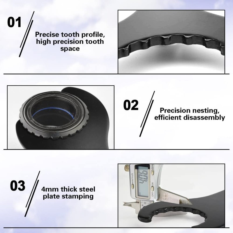 Bicycle Wrench Bottom Bracket Spanner Carbon Steel Install Removal Spanner