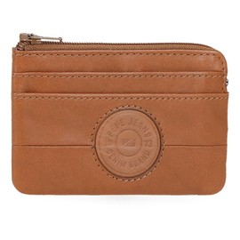 Pepe Jeans Joumma Bags Cracker Wallet with Card Holder, Beige, 11 x 7 x 1.5 cm, Leather, Talla única Wallet with Card Holder, beige, Standard size, wallet with card holder