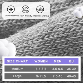 Muezna 6 Pairs Pilates Grip Socks for Women, Non Slip Yoga Socks with Grips, Grippy Socks for Barre, and Hospital