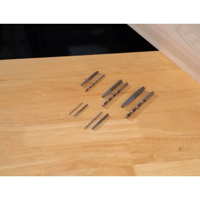 Kobalt 10 Pc Spiral Screw Extractor & Drill Set with