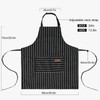 DILLMAN Kitchen Cooking Adjustable Aprons - Men Women Bib Soft