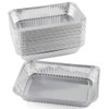 Broilmann Small 7-1/2''x5'' Aluminum Drip Pans, Grill Trays Replacement for