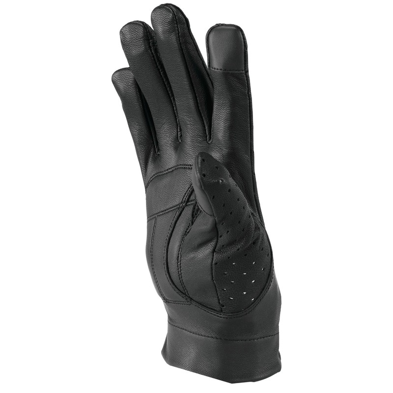 94474 River Road - Tucson Leather Perforated Gloves Black -