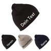 Generisch Beanie (Knitted Hat) Embroidered with Name or Desired Text,