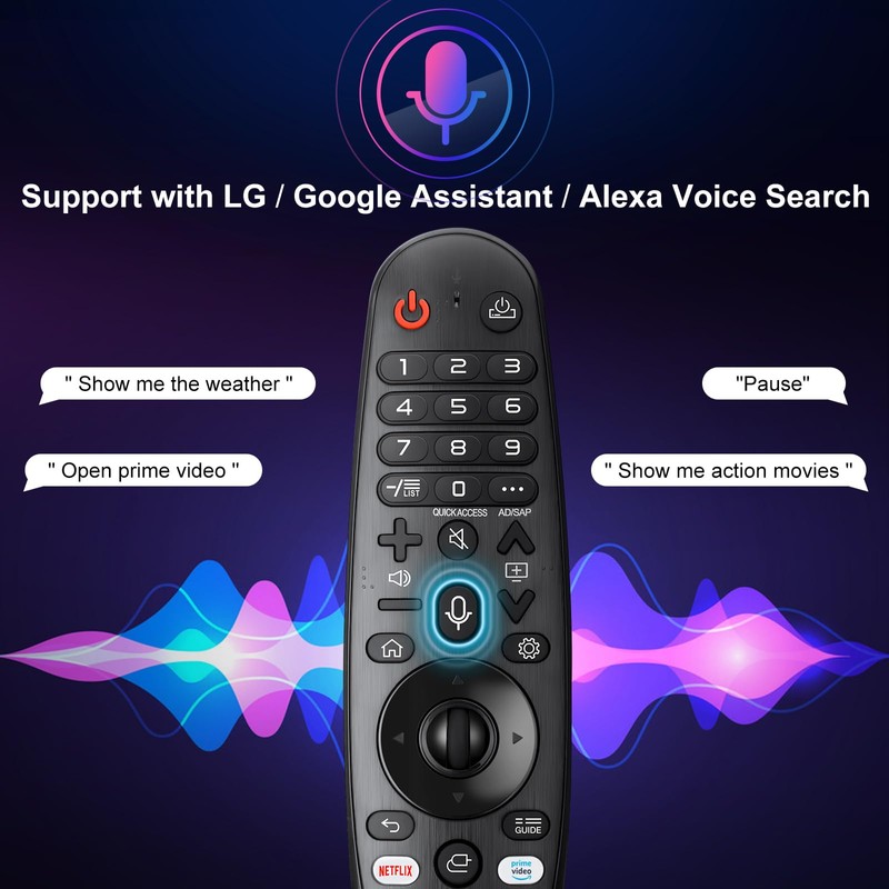 Voice Magic Remote for LG UHD OLED QNED NanoCell 4K