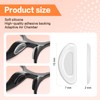 Literry Nose Pads for Glasses, Silicone Anti-Slip (5 Clear Pairs)