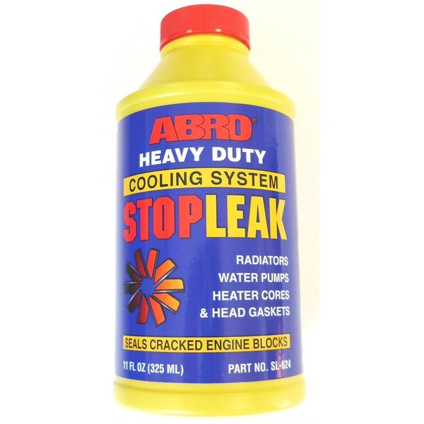 ABRO Heavy Duty Stop Leak Liquid, 11 oz., Fast-Acting, Safely Seals Leaks, Permanent Seal for Cooling Leaks, Lubricant & Rust Inhibitor, Ideal for Radiators, Water Pumps & Head Gaskets