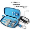 Riorune Key Case, Genuine Leather, 6 Rows + Smart Key,