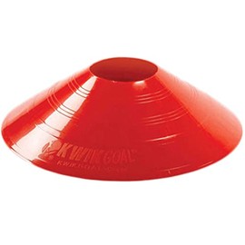 Kwik Goal Disc Cone, Red (Pack of 25) , 2 1/2-Inch x 7 1/2-Inch