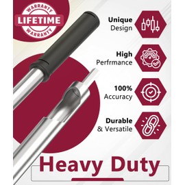 SturdyShape Hay probe Bale Sampler For Drill 27 Inch With Serrated Tip. Comes with Dowel and Metal File for Resharpening. Heavy Duty Stainless Steel