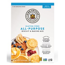 King Arthur Gluten-Free All-Purpose Biscuit & Baking Mix, 24 oz (Pack of 6) - Non-GMO Project Verified, Certified Kosher, Packaging May Vary