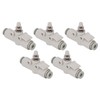 5PCS Throttle Valve Straight Through PVC Regulating Valve Pneumatic Fittings