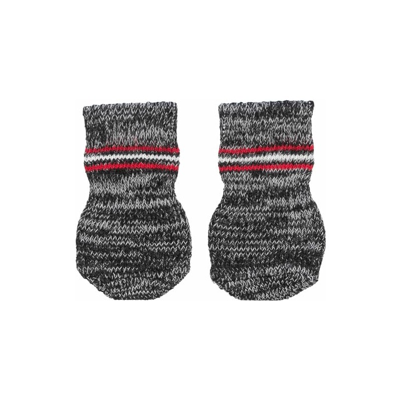 Trixie Anti-Slip Dog Socks, XS-S, Grey