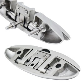 Laorde Boat Cleats 316 Stainless Steel Folding Dock Cleats 6 Inch Marine Grade Rope Cleat Flip Up Dock Cleat for Boat Kayak and Decoration with Fastener 1 Pack