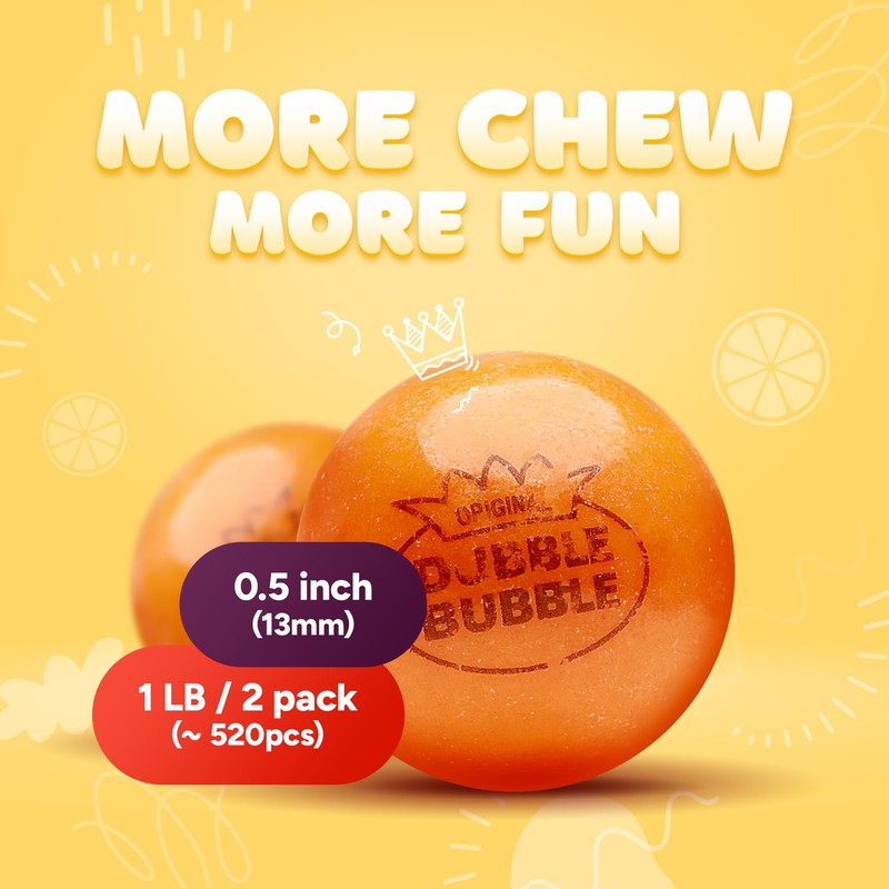 Mini Gumballs 0.5 inch 13mm - Gum Balls for Gumball