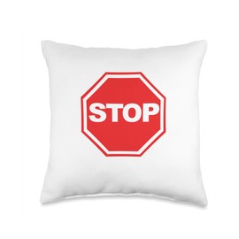Stop Sign Throw Pillow