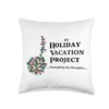 Funny Christmas - Untangling My Thoughts Holiday Vacation Throw Pillow