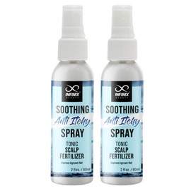 Infinix Beauty Anti-Itchy Scalp Spray - Soothing Essence Serum with Peppermint & Omega 3 - Relieves Dry, Itchy Scalp & Ingrown Hair - Paraben & Sulphate Free - 2 fl oz (Pack of 2)