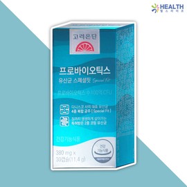 Goryeo Eundan Korea Eundan Probiotics Lactobacillus Special Fit 380mg x 30 capsules 1 box (1 month supply) H / 고려은단 프로바이오틱스 유산균 스페셜핏 380mg x 30캡슐 1박스 (1개월분) H