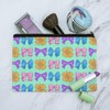 Cute Girly Ribbon Bows Set Makeup Cosmetic Bag Organizer Pouch