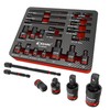 EZARC 21PCS Impact Socket Adapter Set, Includes CR-MO Universal Swivel