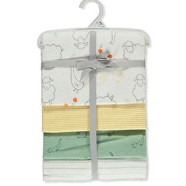 Carter's Baby Unisex 4-Pack Receiving Blankets - White/Multi, one Size
