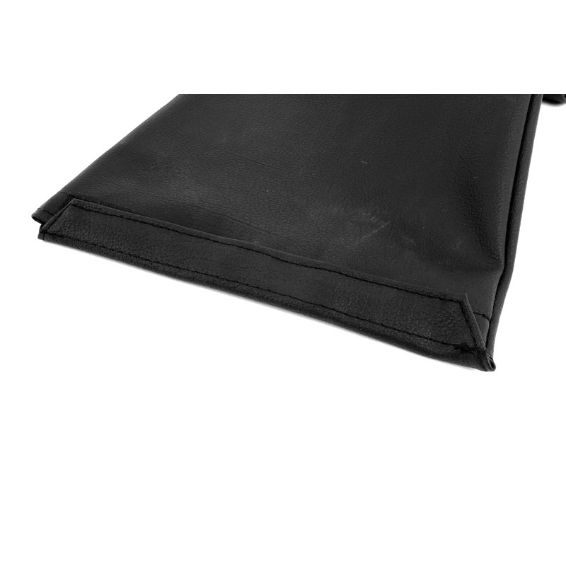 Wind Deflector Bag 130 x 70 cm Black Faux Leather