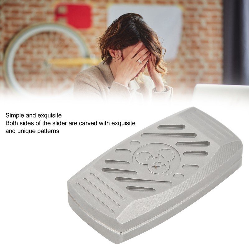 Magnetic Push Slider EDC Stainless Steel Haptic Slider for Adults