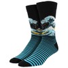Socksmith The Wave Socks Black Size 10-13, 1 EA