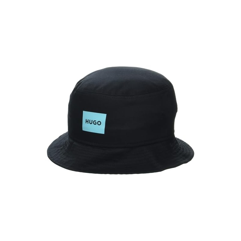 HUGO Square Logo Bucket Hat Black Pepper