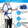 Btstil Fall Protection Harness, Fall Protection Safety Belt Set, 5-Point