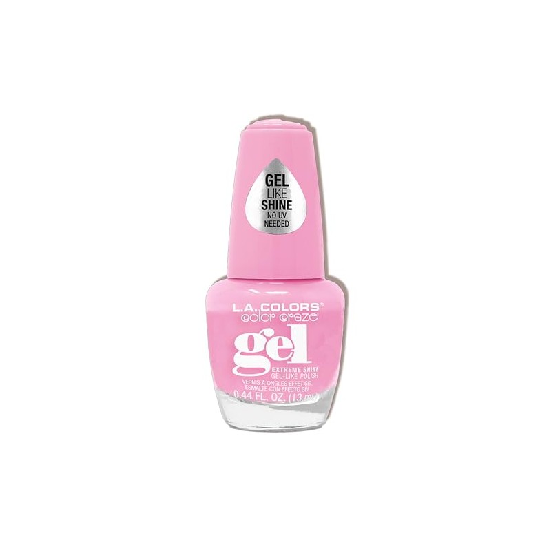 L.A. COLORS Color Craze Extreme Shine Gel Polish, Girly CNL643
