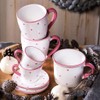 GMUNDNER KERAMIK Espresso for you Gourmet Crockery Set Herzerl Pink