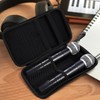 Totority Portable Wireless Microphone Storage Bag with Eva Hard Shell,