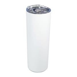 Termo Skinny de Acero Inoxidable de 20 oz (591 ml) (Blanco)
